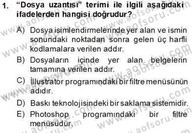 Sayısal Fotoğraf İşleme Teknikleri Dersi 2013 - 2014 Yılı Tek Ders Sınav Soruları 1. Soru