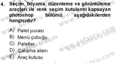 Sayısal Fotoğraf İşleme Teknikleri Dersi 2013 - 2014 Yılı Tek Ders Sınav Soruları 4. Soru