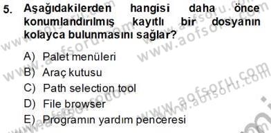 Sayısal Fotoğraf İşleme Teknikleri Dersi 2013 - 2014 Yılı Tek Ders Sınav Soruları 5. Soru