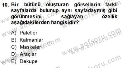 Sayısal Fotoğraf İşleme Teknikleri Dersi Ara Sınavı Deneme Sınav Soruları 10. Soru