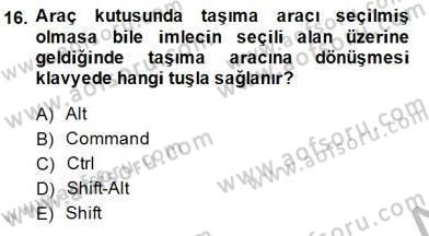 Sayısal Fotoğraf İşleme Teknikleri Dersi 2014 - 2015 Yılı (Vize) Ara Sınav Soruları 16. Soru