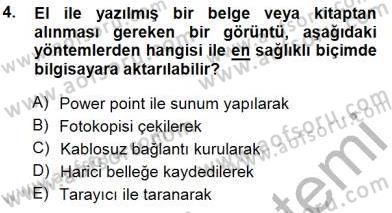 Sayısal Fotoğraf İşleme Teknikleri Dersi Ara Sınavı Deneme Sınav Soruları 4. Soru