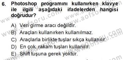 Sayısal Fotoğraf İşleme Teknikleri Dersi Ara Sınavı Deneme Sınav Soruları 6. Soru