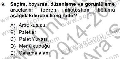 Sayısal Fotoğraf İşleme Teknikleri Dersi 2014 - 2015 Yılı (Vize) Ara Sınav Soruları 9. Soru