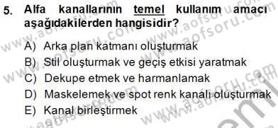 Sayısal Fotoğraf İşleme Teknikleri Dersi 2014 - 2015 Yılı (Final) Dönem Sonu Sınav Soruları 5. Soru