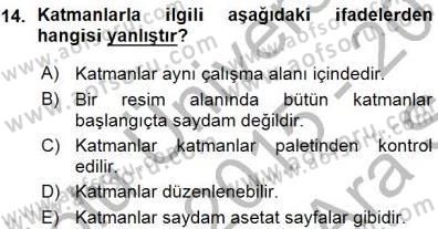 Sayısal Fotoğraf İşleme Teknikleri Dersi 2015 - 2016 Yılı (Vize) Ara Sınav Soruları 14. Soru