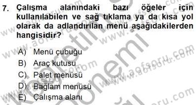 Sayısal Fotoğraf İşleme Teknikleri Dersi 2015 - 2016 Yılı (Vize) Ara Sınav Soruları 7. Soru