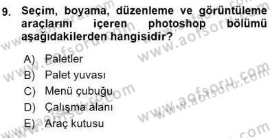 Sayısal Fotoğraf İşleme Teknikleri Dersi Ara Sınavı Deneme Sınav Soruları 9. Soru