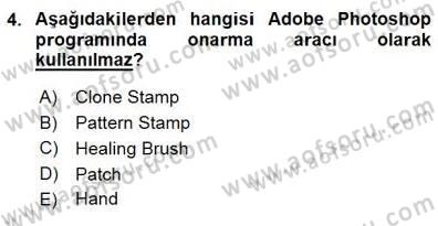 Sayısal Fotoğraf İşleme Teknikleri Dersi 2015 - 2016 Yılı (Final) Dönem Sonu Sınav Soruları 4. Soru