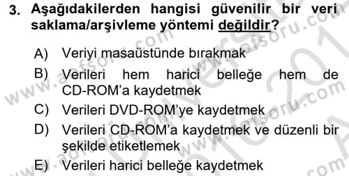 Sayısal Fotoğraf İşleme Teknikleri Dersi Ara Sınavı Deneme Sınav Soruları 3. Soru