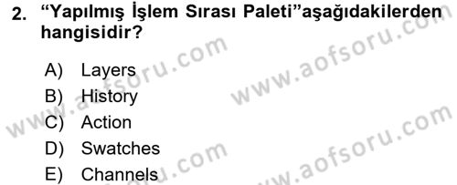 Sayısal Fotoğraf İşleme Teknikleri Dersi 2016 - 2017 Yılı (Final) Dönem Sonu Sınav Soruları 2. Soru