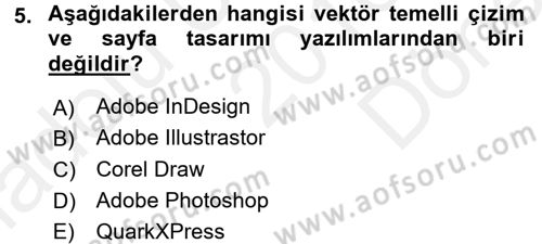 Sayısal Fotoğraf İşleme Teknikleri Dersi 2016 - 2017 Yılı (Final) Dönem Sonu Sınav Soruları 5. Soru