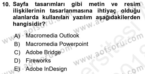 Sayısal Fotoğraf İşleme Teknikleri Dersi 2017 - 2018 Yılı (Final) Dönem Sonu Sınav Soruları 10. Soru