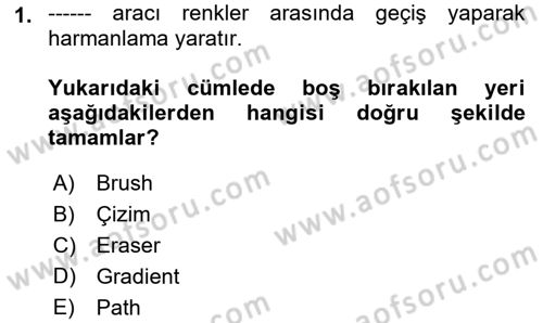 Sayısal Fotoğraf İşleme Teknikleri Dersi 2018 - 2019 Yılı (Final) Dönem Sonu Sınav Soruları 1. Soru