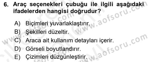 Sayısal Fotoğraf İşleme Teknikleri Dersi 2018 - 2019 Yılı (Final) Dönem Sonu Sınav Soruları 6. Soru