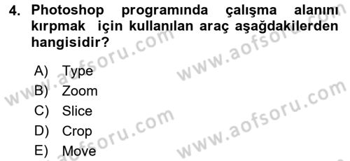 Sayısal Fotoğraf İşleme Teknikleri Dersi 2018 - 2019 Yılı Yaz Okulu Sınav Soruları 4. Soru