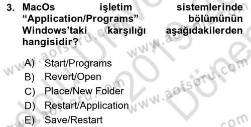 Sayısal Fotoğraf İşleme Teknikleri Dersi 2019 - 2020 Yılı (Final) Dönem Sonu Sınav Soruları 3. Soru