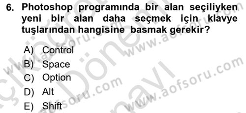 Sayısal Fotoğraf İşleme Teknikleri Dersi 2019 - 2020 Yılı (Final) Dönem Sonu Sınav Soruları 6. Soru