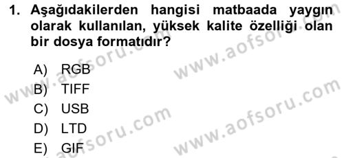 Sayısal Fotoğraf İşleme Teknikleri Dersi 2020 - 2021 Yılı Yaz Okulu Sınav Soruları 1. Soru