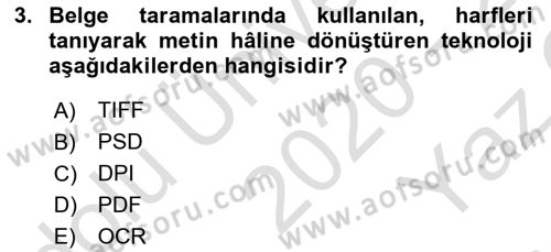 Sayısal Fotoğraf İşleme Teknikleri Dersi 2020 - 2021 Yılı Yaz Okulu Sınav Soruları 3. Soru