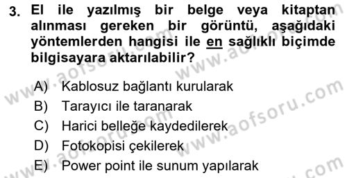 Sayısal Fotoğraf İşleme Teknikleri Dersi 2021 - 2022 Yılı (Vize) Ara Sınav Soruları 3. Soru