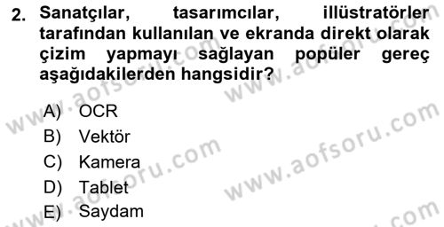 Sayısal Fotoğraf İşleme Teknikleri Dersi 2022 - 2023 Yılı (Vize) Ara Sınav Soruları 2. Soru