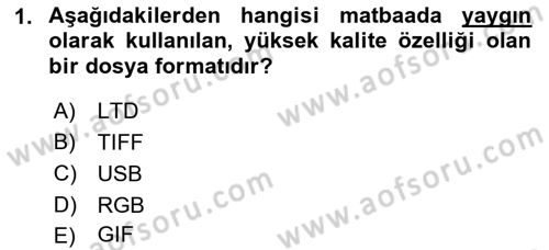 Sayısal Fotoğraf İşleme Teknikleri Dersi 2022 - 2023 Yılı (Final) Dönem Sonu Sınav Soruları 1. Soru