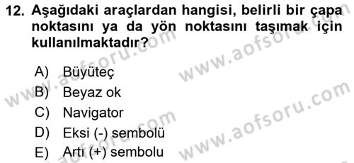 Sayısal Fotoğraf İşleme Teknikleri Dersi 2022 - 2023 Yılı (Final) Dönem Sonu Sınav Soruları 12. Soru