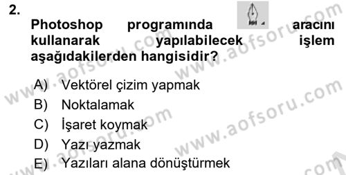 Sayısal Fotoğraf İşleme Teknikleri Dersi 2022 - 2023 Yılı (Final) Dönem Sonu Sınav Soruları 2. Soru