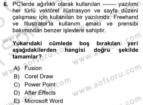 Sayısal Fotoğraf İşleme Teknikleri Dersi 2022 - 2023 Yılı (Final) Dönem Sonu Sınav Soruları 6. Soru