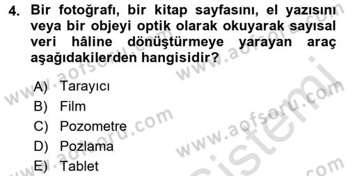 Sayısal Fotoğraf İşleme Teknikleri Dersi 2023 - 2024 Yılı (Vize) Ara Sınav Soruları 4. Soru