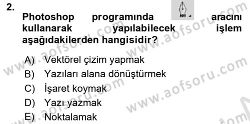 Sayısal Fotoğraf İşleme Teknikleri Dersi 2023 - 2024 Yılı (Final) Dönem Sonu Sınav Soruları 2. Soru