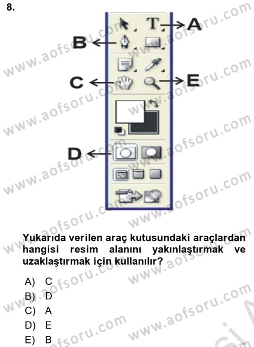 Sayısal Fotoğraf İşleme Teknikleri Dersi 2024 - 2025 Yılı (Vize) Ara Sınav Soruları 8. Soru