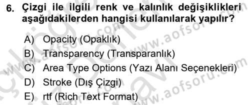 Sayısal Fotoğraf İşleme Teknikleri Dersi 2024 - 2025 Yılı (Final) Dönem Sonu Sınav Soruları 6. Soru
