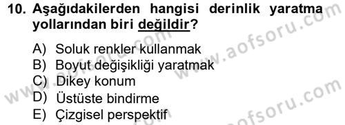 Videonun Kullanım Alanları Dersi 2012 - 2013 Yılı (Vize) Ara Sınav Soruları 10. Soru