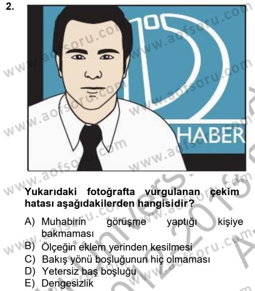 Videonun Kullanım Alanları Dersi 2012 - 2013 Yılı (Vize) Ara Sınav Soruları 2. Soru