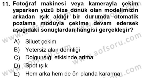 Videonun Kullanım Alanları Dersi 2016 - 2017 Yılı (Final) Dönem Sonu Sınav Soruları 11. Soru