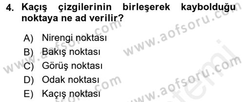 Videonun Kullanım Alanları Dersi 2017 - 2018 Yılı (Vize) Ara Sınav Soruları 4. Soru