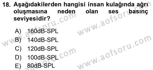 Videonun Kullanım Alanları Dersi 2021 - 2022 Yılı (Final) Dönem Sonu Sınav Soruları 18. Soru