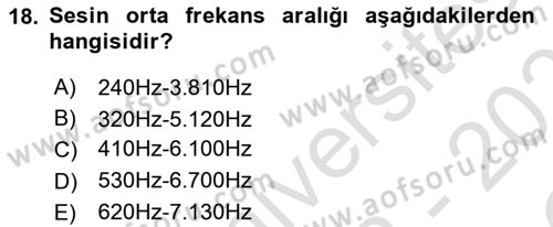 Videonun Kullanım Alanları Dersi 2022 - 2023 Yılı Yaz Okulu Sınav Soruları 18. Soru