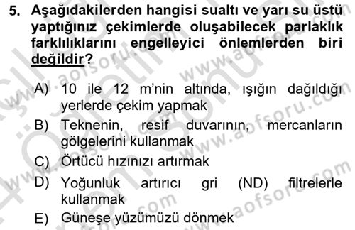 Videonun Kullanım Alanları Dersi 2023 - 2024 Yılı (Final) Dönem Sonu Sınav Soruları 5. Soru