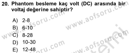 Videonun Kullanım Alanları Dersi 2024 - 2025 Yılı (Final) Dönem Sonu Sınav Soruları 20. Soru