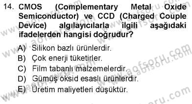 Sayısal Fotoğraf Baskı Teknikleri Dersi Ara Sınavı Deneme Sınav Soruları 14. Soru