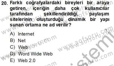 Sayısal Fotoğraf Baskı Teknikleri Dersi 2014 - 2015 Yılı (Final) Dönem Sonu Sınav Soruları 20. Soru