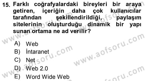 Sayısal Fotoğraf Baskı Teknikleri Dersi 2015 - 2016 Yılı (Final) Dönem Sonu Sınav Soruları 15. Soru