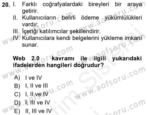 Sayısal Fotoğraf Baskı Teknikleri Dersi 2018 - 2019 Yılı (Final) Dönem Sonu Sınav Soruları 20. Soru