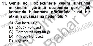 Optik Bakış Dersi 2012 - 2013 Yılı (Final) Dönem Sonu Sınav Soruları 11. Soru