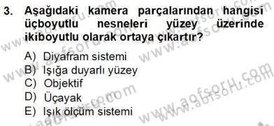 Optik Bakış Dersi 2013 - 2014 Yılı Tek Ders Sınav Soruları 3. Soru