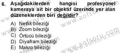 Optik Bakış Dersi 2013 - 2014 Yılı Tek Ders Sınav Soruları 6. Soru