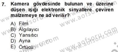 Optik Bakış Dersi 2013 - 2014 Yılı Tek Ders Sınav Soruları 7. Soru